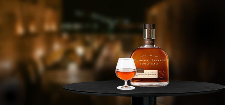 Woodford Reserve Double Oaked on a table