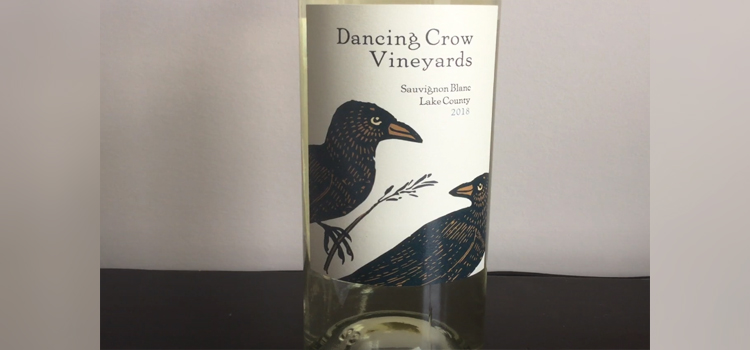 Bottle of Dancing Crow Vineyards Sauvignon Blanc 2018