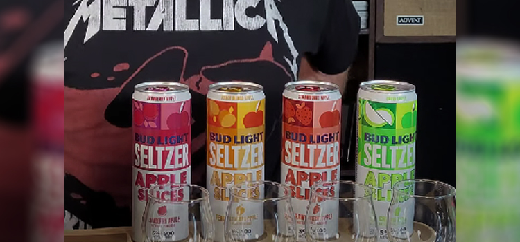 Cans of Bud Light Seltzer Apple Slices