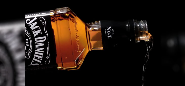 Bottle of Jack Daniels Tennessee Whiskey