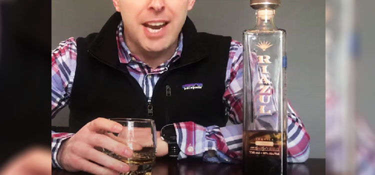 Man Drinking Riazul Tequila Anejo