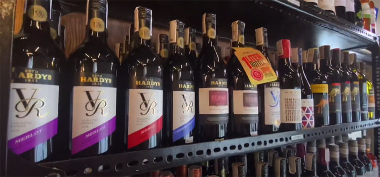 Liquor on a Shelves