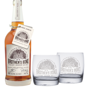 Brother’s Bond Straight Bourbon Whiskey with Brother’s Bond Cocktail Glasses