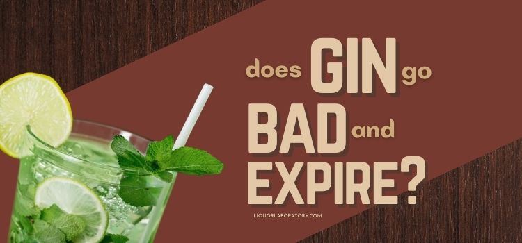 Gin cocktail with lime, does gin go bad