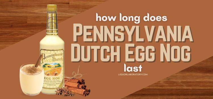 Pennsylvania Dutch Egg Nog bottle and glass