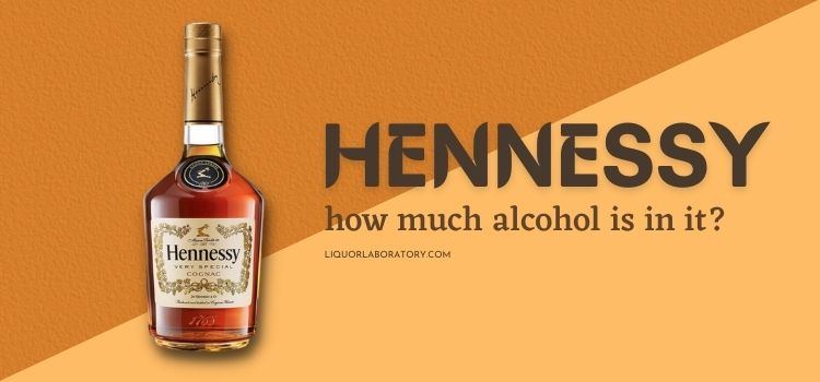 Hennessy VS bottle, alcohol content
