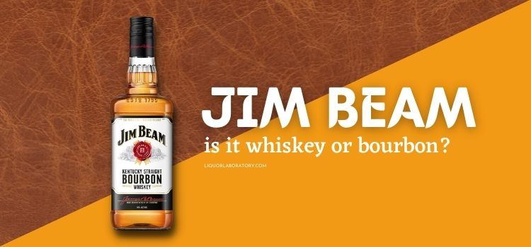 Jim Beam bottle, whiskey or bourbon