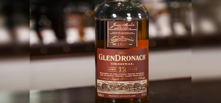 Close Up Shot of a Glendronach 12 Bottle 1