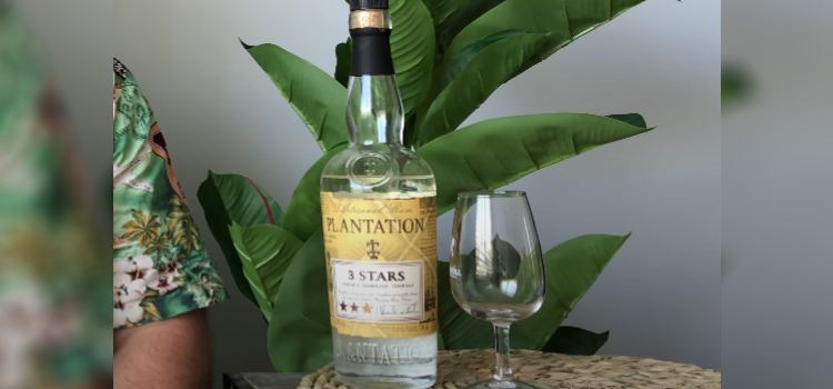 Bottle of Plantation 3 Stars White Rum